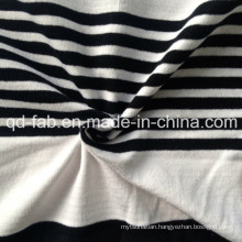 Cotton/Spandex Yarn Dyed Stripe Jersey Fabric (QF13-0660)